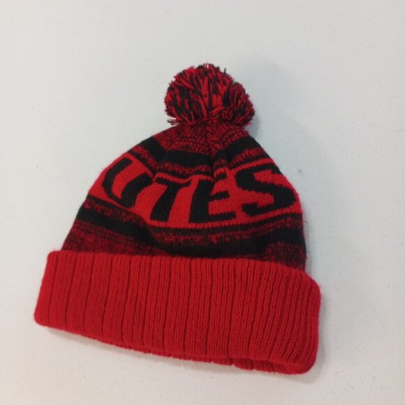 Captivating Headwear Cuff Beanie Hat Red University of Utah One Size - Picture 8 of 12